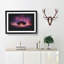Lone Tree Beneath a Purple Sunset - Picture Frame Graphic Art Print-56735419-56735425