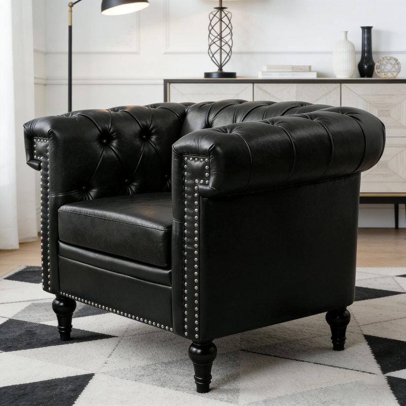 Chaise d'appoint pour le salon, Noir