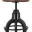 Knight Swivel Upholstered Bar Stool with Metal Frame