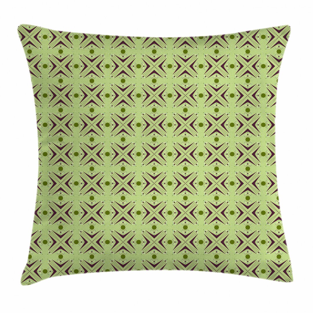 Gute Mid Century Atomic Boomerang Outdoor Cushion Cover green