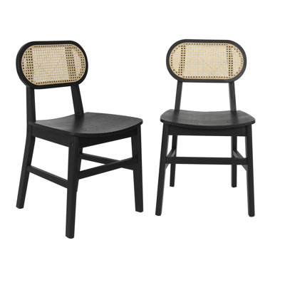 Aayah Commercial Cane Rattan Event Chair with Wood Back and Seat by Bay Isle Home