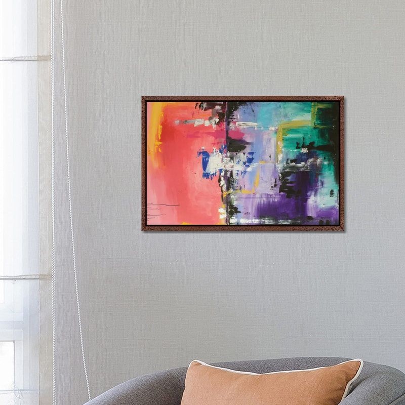Persistence by Shalimar Legaspi - Painting on Canvas, Brown Floater Frame, 66.04 cm H x 45.72 cm W