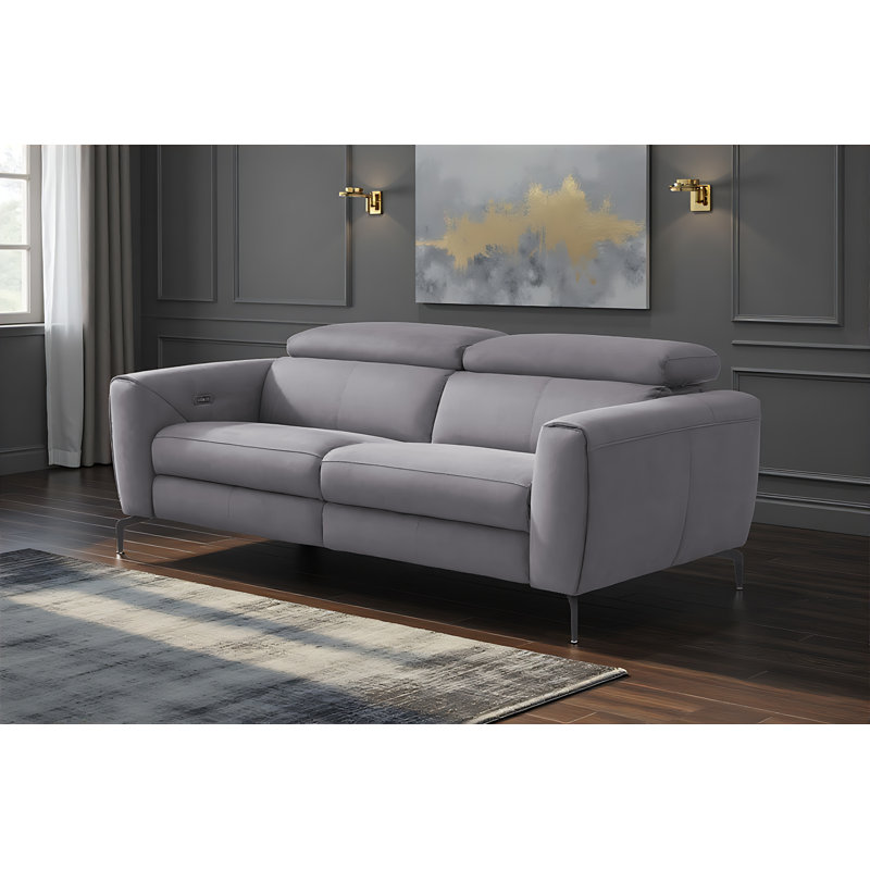 Sunnah Upholstered 82'' Power Reclining Sofa