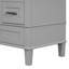 Meuble-lavabo simple 18 po avec plateau en bois massif Onkar-972732615