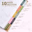Planificateur de mariage hexagonal, reliure nuptiale à couverture rigide de 176 pages avec calendrier de compte à rebours, organisateur 11,42 po x 10,04 po