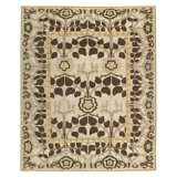 Inverness Wool Oriental Area Rug in Beige/Brown