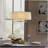 5-light drum-shaped ceiling light with white lampshade