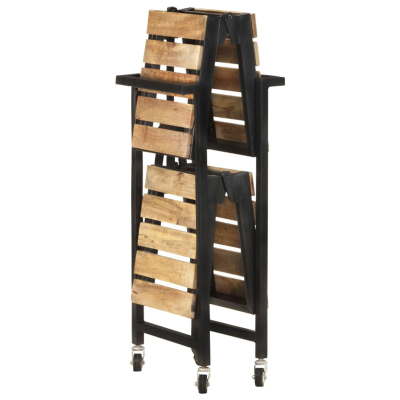 Angeville Solid Wood Kitchen Cart, Natural