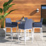 Ensemble de table de bar et de chaises de bar 36 po 5 pièces Oland