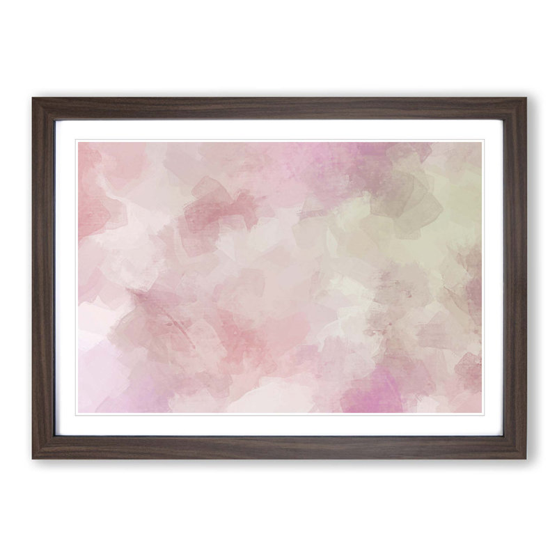 Forgetting Time in Abstract - Picture Frame Graphic Art Print, Walnut Framed, 36cm H x 48cm W x 2cm D
