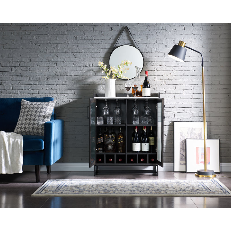 Bar d'appoint Wisser Source, Noir