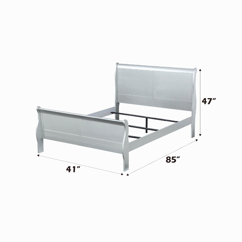 Finition Louis Philippe Platinum, Lit simple
