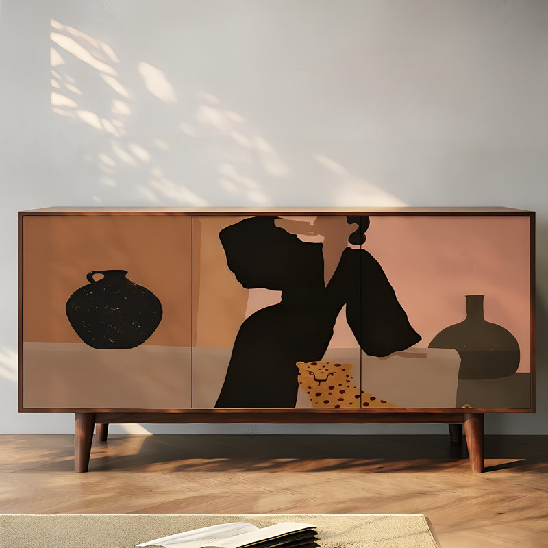 Buffet multifonctionnel à trois portes
