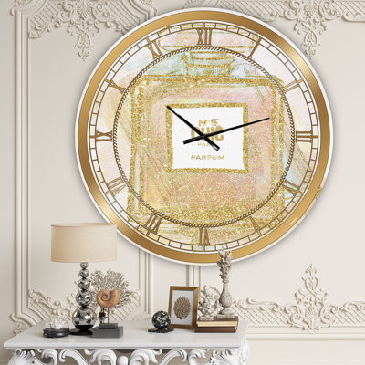 Chic Nr 5 Paris Parfum I - Oversized Fashion Wall Clock