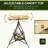 3 Backyard Swing With Canopy And Supportive Porch Cushion & Adjustable Canopy, Khaki - Ideal For Backyard, Porch, Poolside 74.13"l X 46.36"w