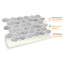 15cm W x 30.5cm L Aluminum Peel and Stick Mosaic Tile-166061313
