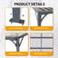 Pergola d'extérieur 8 'X 10' Pergolas de toit incliné en métal imperméable et abri de jardin en tôle pour patio, jardin, cour