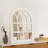 Distressed Solid Wood Arch Mirror-229642956