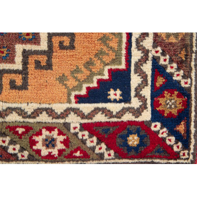 Rectangle 73 cm x 109 cm Oriental Wool Hand Woven Area Rug