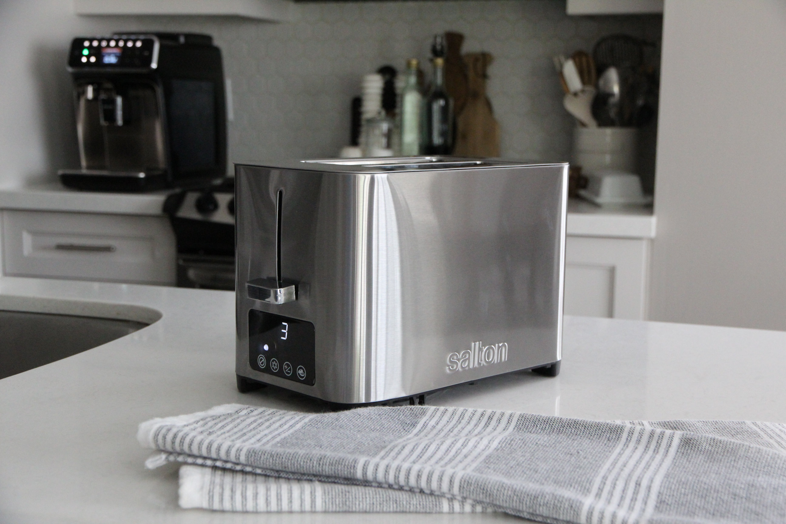 Salton 4 Slice Digital Stainless Steel Toaster & Reviews Wayfair
