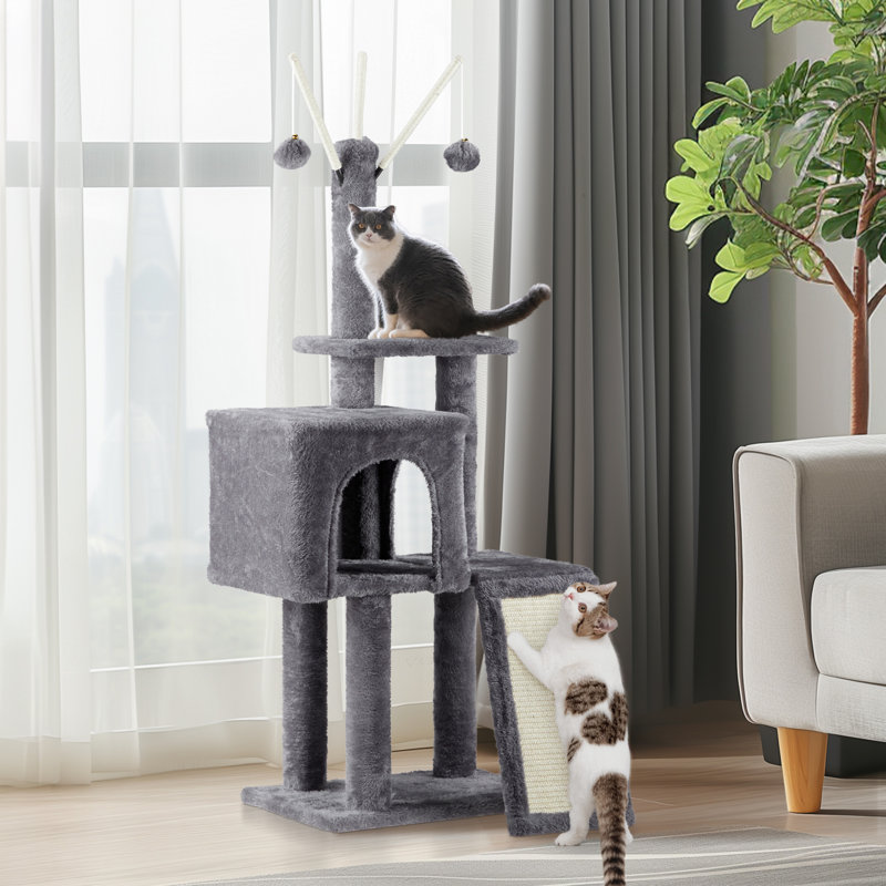 Tour pour chat avec lit plateforme rembourré 49 po Geistlinger