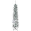 Arbre de Noël artificiel enneigé 6 pi de hauteur 6 pi, arbre de Noël mince avec branches réalistes et 395 pointes