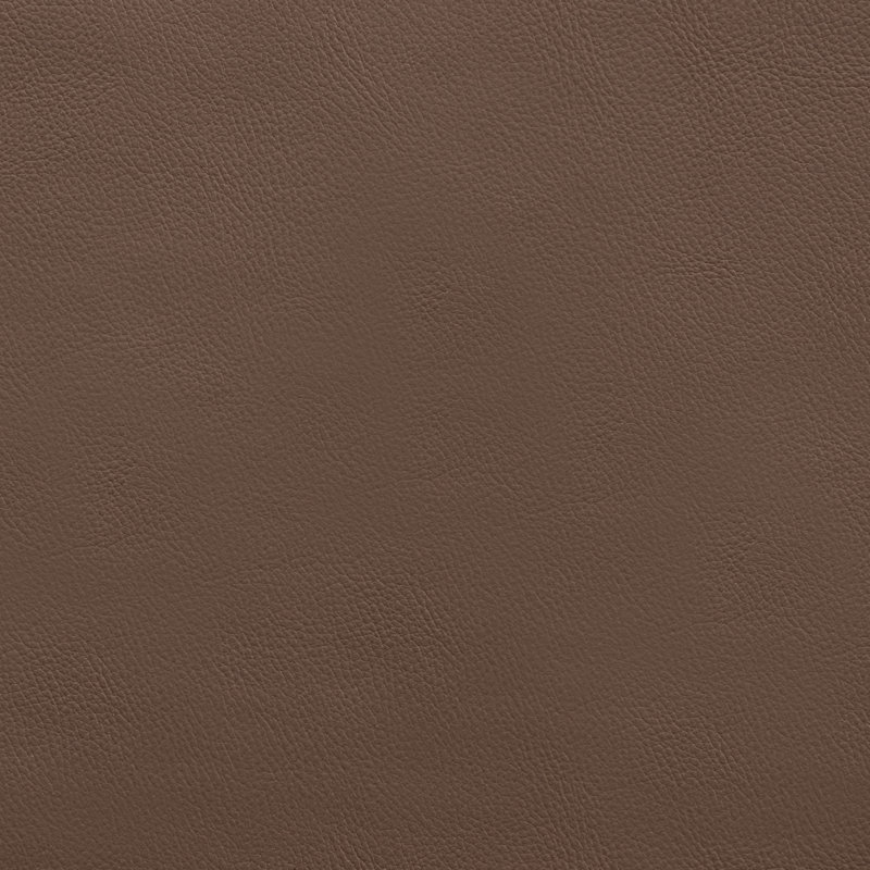 Chaise d'appoint de salle à manger Vina, Noyer teinté, Cuir brun végétalien