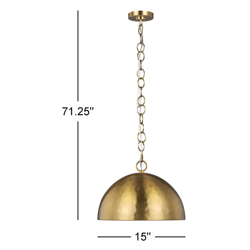 Whare 1 - Light Pendant, Burnished Brass