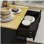 One Drawers and One-Compartment Tilt-Out Trash Cabinet Kitchen Trash Cabinet-Black