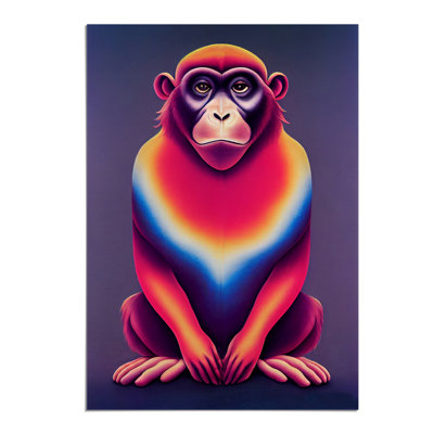 Vibrant Monkey - Wall Art