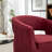 Fumiyo 27.6'' Wide Velvet Swivel Barrel Chair-1848260924