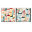 Comstock - Ensemble de 2 collages carrés abstraits-101862187-101862190