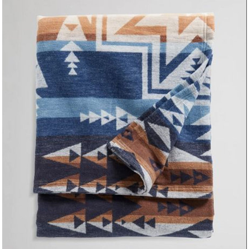 Pendleton Silver City Denim Machine Washable Twin Blanket