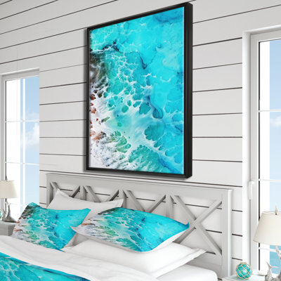 «Waves Epoxy Resin Art III», reproduction d'art sur toile