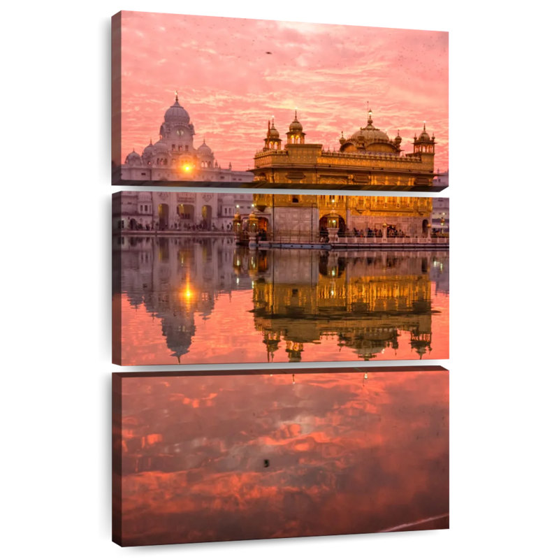 Harmandir Sahib Reflection, 38" H x 24" W
