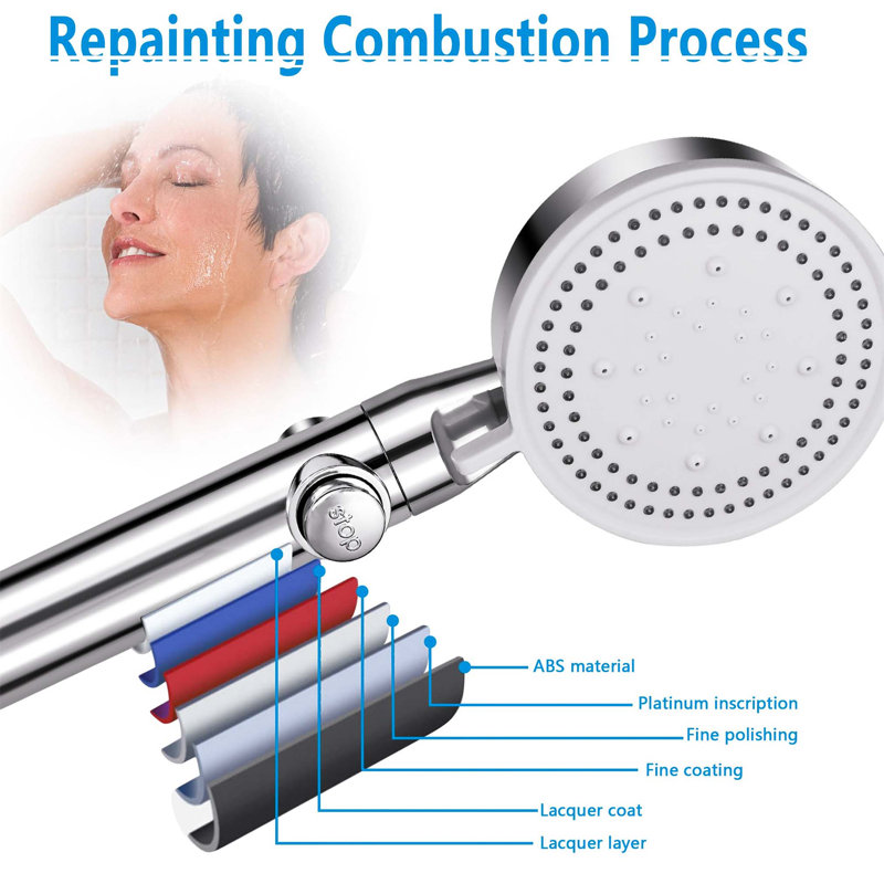Handheld Shower Head, Silver