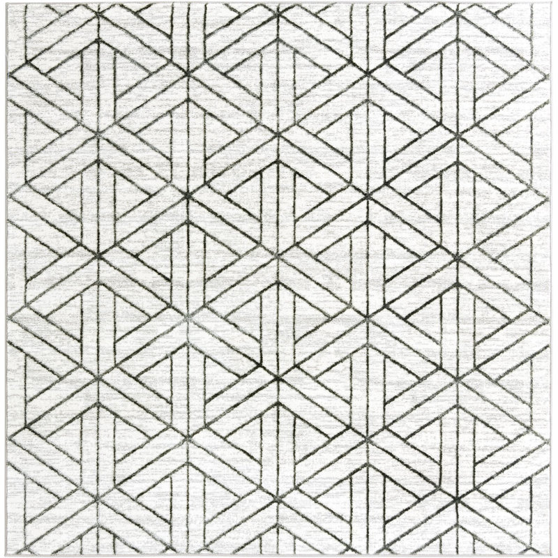Eshin Abstract Indoor Rug, Square 7'