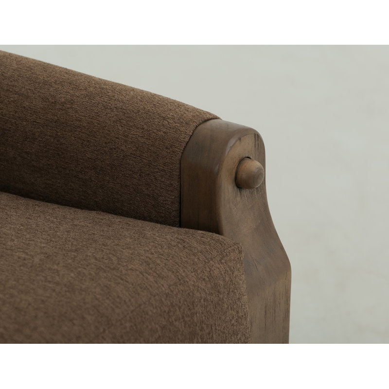 Structure en bois, fauteuil rembourré