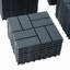 Carreaux de terrasse en plastique emboîtables, paquet de 44 tuiles de patio, 12 po x 12 po carré imperméable pour l'extérieur, utilisation de tous les temps, tuiles de patio pour la terrasse du balcon de la piscine-130196511