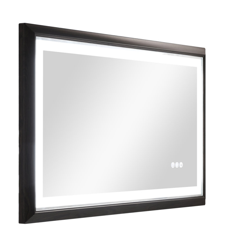 Multifunctional Bathroom LED Mirror With Smart Touch Controls, 40" x 24"