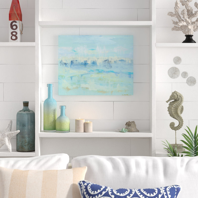 «Water Hints» par Dana McMillan, reproduction sur toile tendue, H 16 po x l 20 po x P 1,5 po