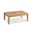Ensemble de conversation de patio 4 pièces en bois massif avec coussins