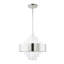 Lustre cylindrique unique et remarquable à 8 lumières avec accents de cristal Annelore-670434217