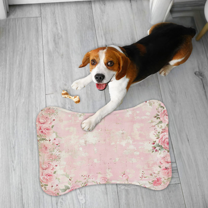 Tapis rose usé - 1 pièce