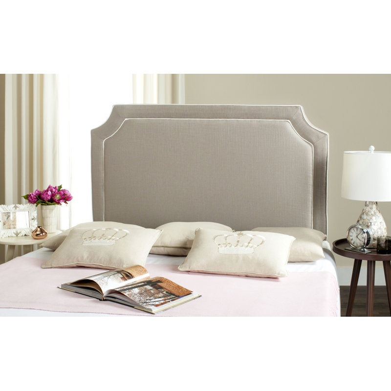 Cloverdale Upholstered Panel Headboard, Full, Oyster