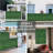 Artificial Grass Wall Panel,10"X 10"(8P) 4-Layer Leaf UV-Anti Gr...