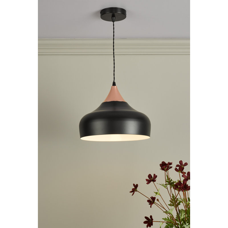 Nataly 1 - Light Dome Pendant, Matte Black