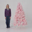 Pre-lit Flocked Artificial Christmas Tree with Foldable Stand-1664184042