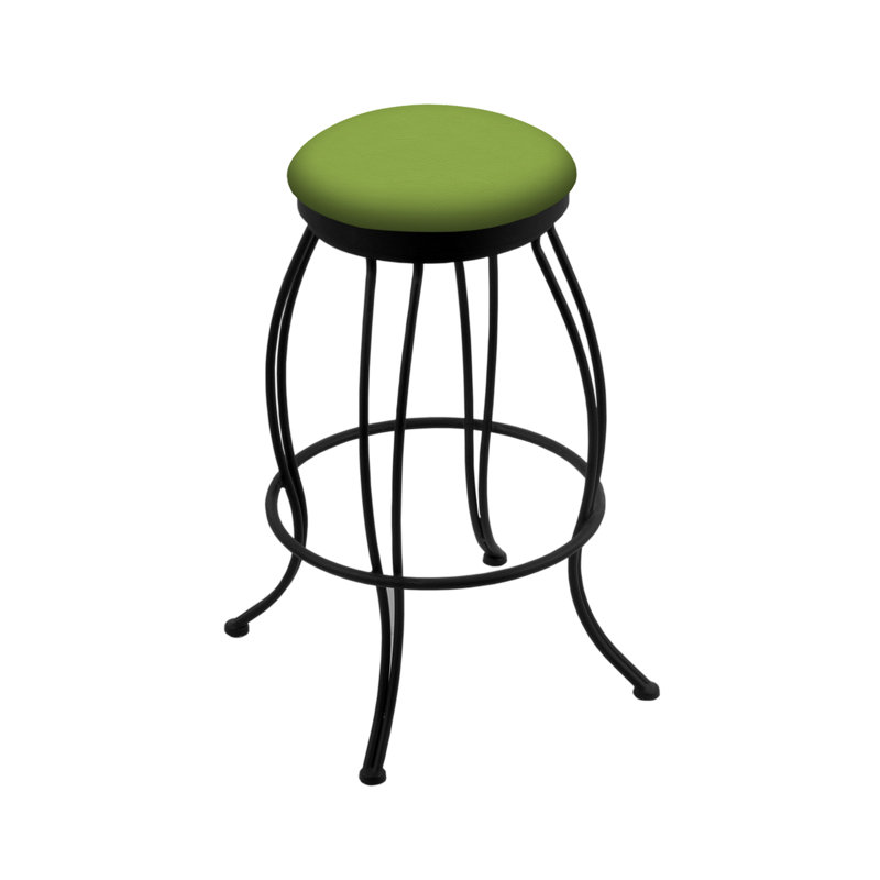 3000 Georgian Swivel Bar Stool, Vinyl-Canter Kiwi Green