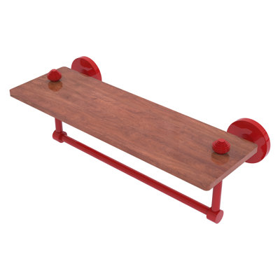 Tablette en bois de fer massif IPE de South Collection avec barre à serviettes SB